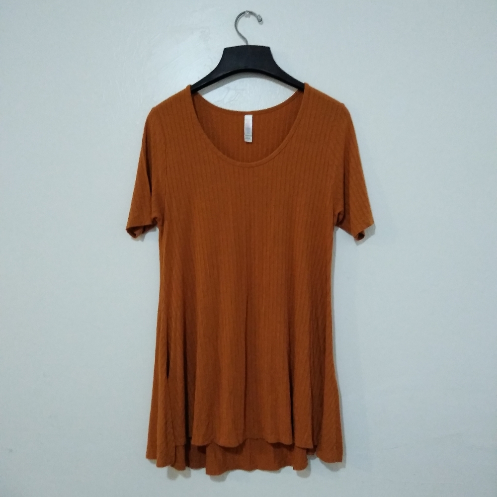LulaRoe Size Small yellow/orange t-shirt dress top - Picture 1 of 3